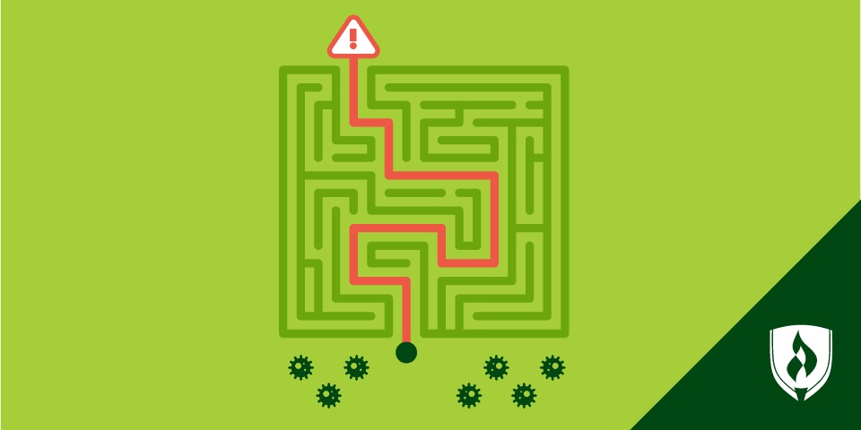插图的技术迷宫代表渗透测试