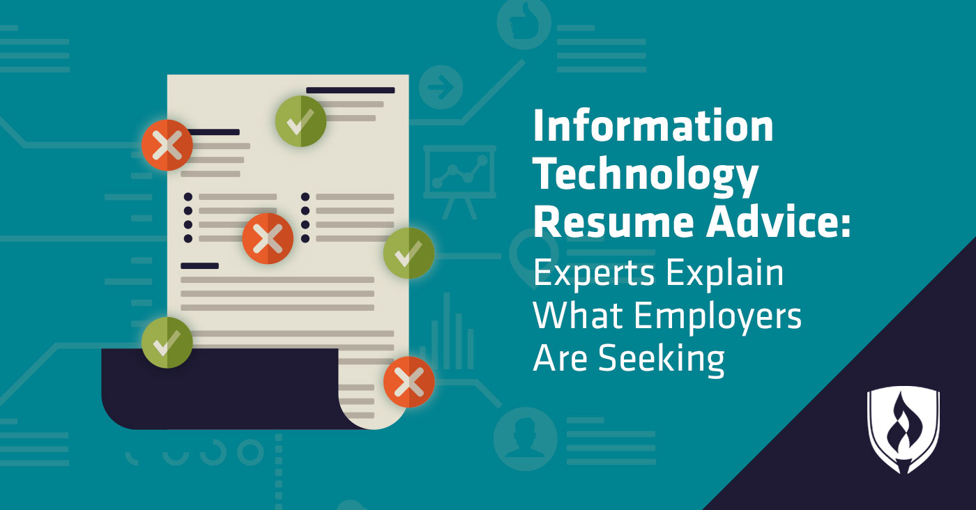 illustration of resume with green check marks and red exes