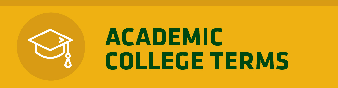 学术大学术语旁边的毕业帽图标标题