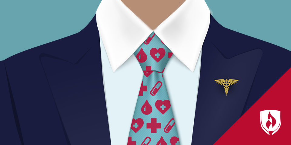 一个穿着西装打着领带的男人