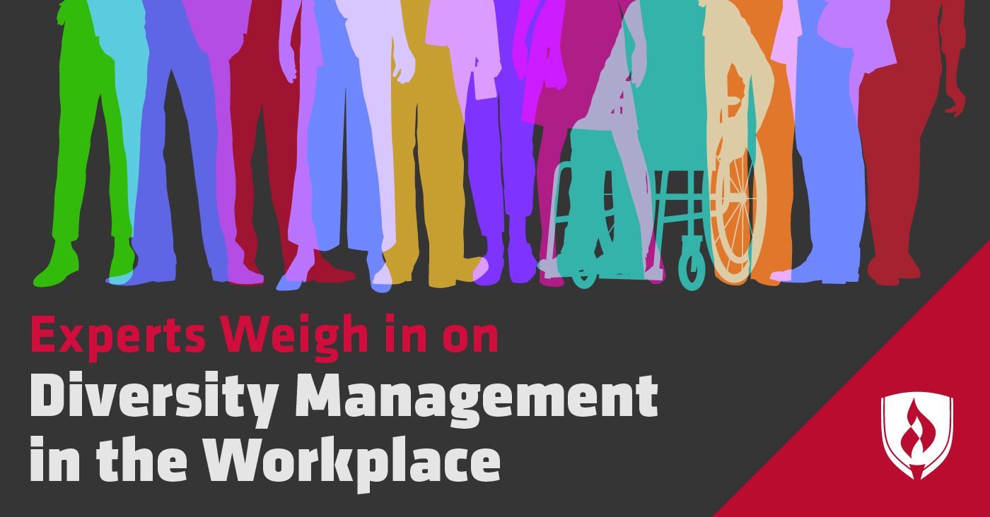 不同类型人的彩色剪影