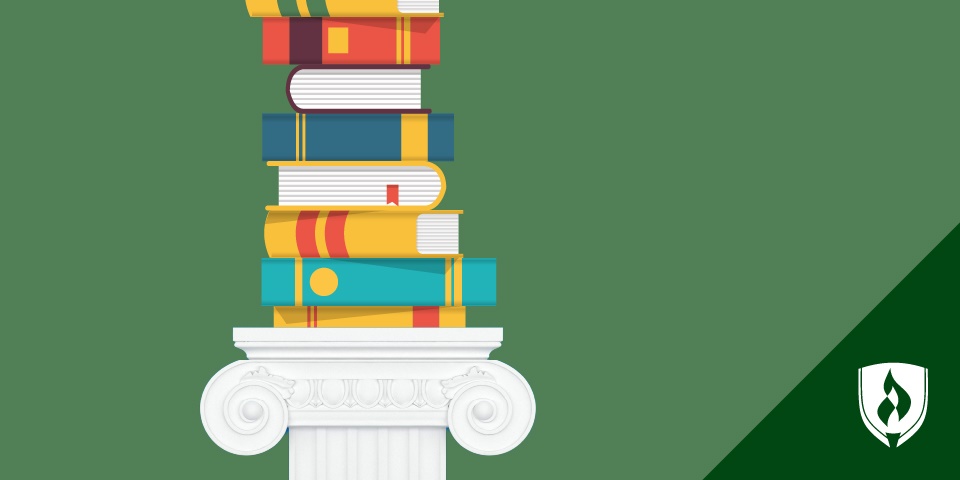 一堆最好的商业书籍的插图