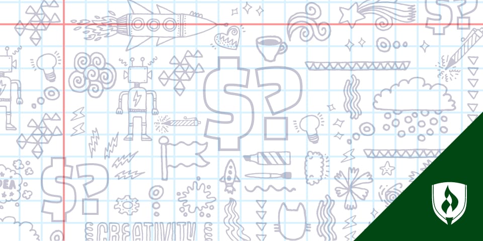 显示美元符号和乱画包围的问号的Sketchpad。