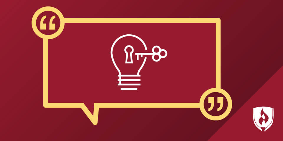 插图灯泡与关键在引号