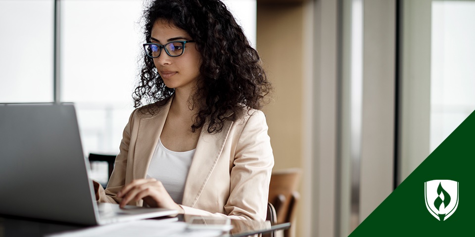 photo of a paralegal working at a standing desk representing 