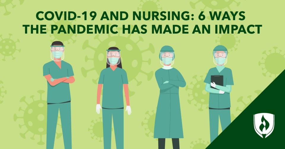 身穿防护服的护士在背景中