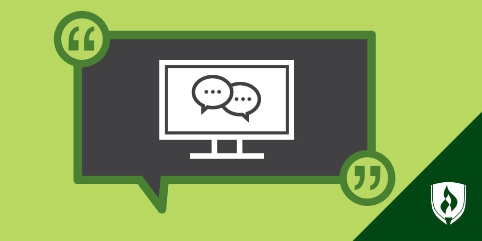 说明显示器与报价气泡在它