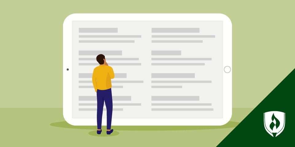 计算机科学术语词典的插图，一个学生正在看它