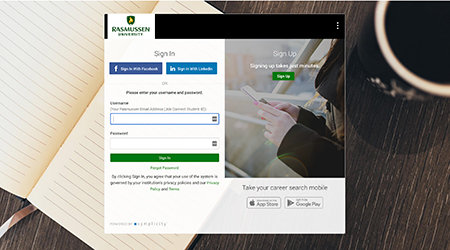 作业连接服务的登录页面